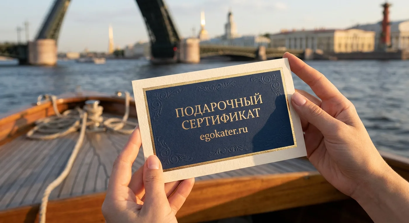 Сертификат на прогулку на катере — фото 2