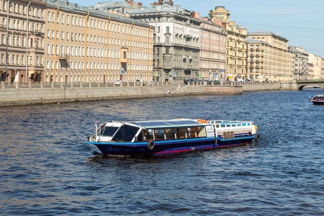 Наш теплоход «Сардиния» у собственного причала в Санкт-Петербурге